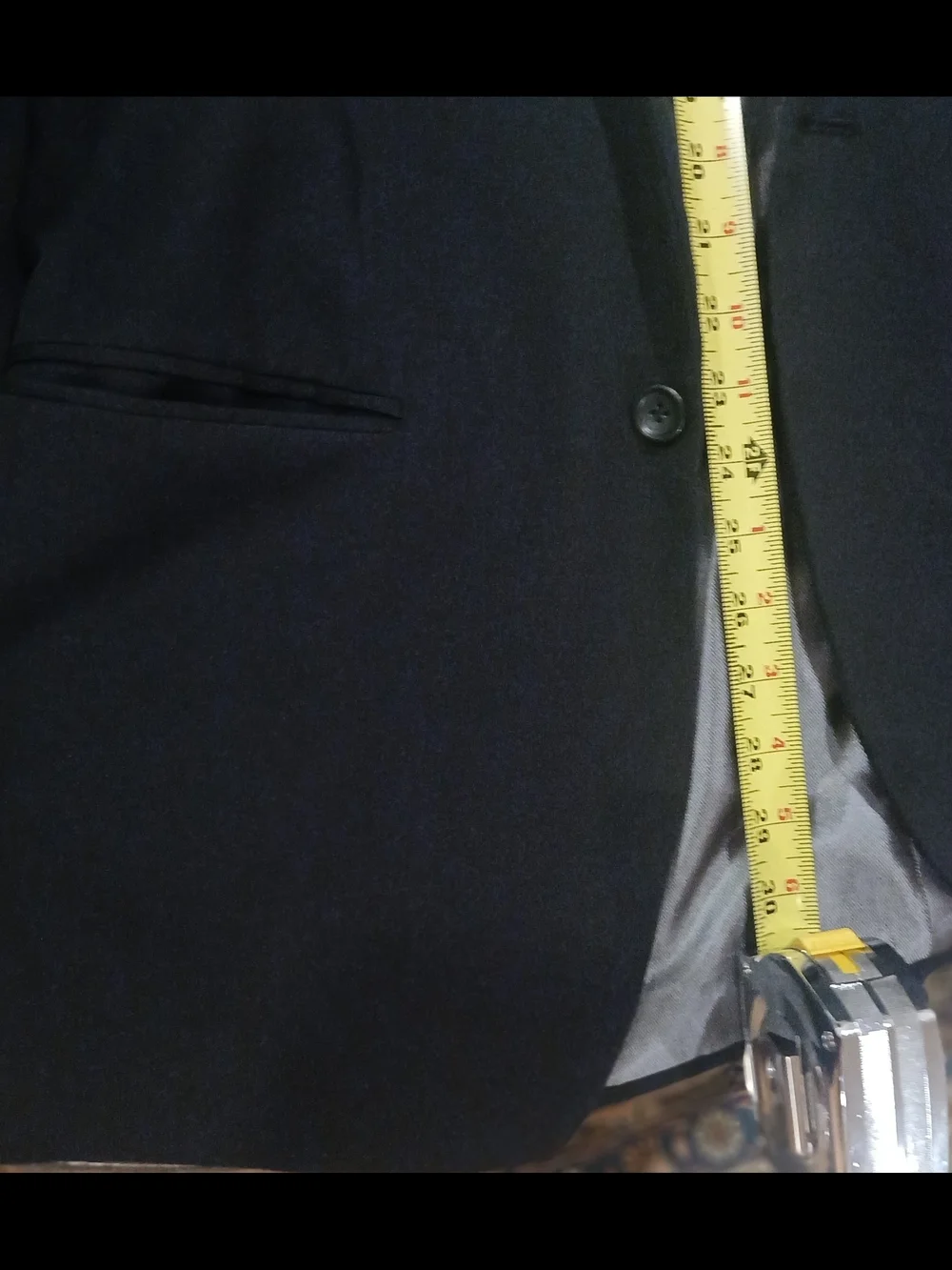 Men's Black Two-Button Blazer